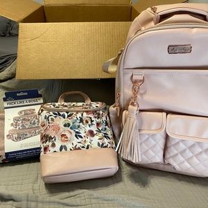 Itzy Ritzy Boss Bag, insulated bag, and packing cubes